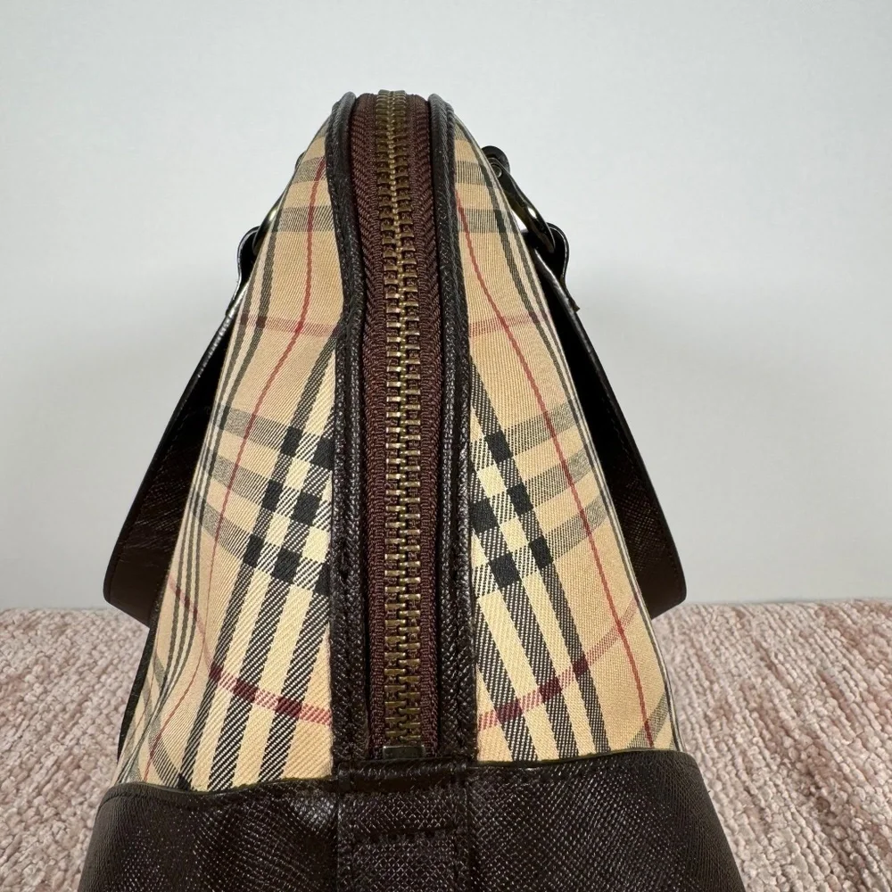 Burberry Vintage Nova Check Satchel